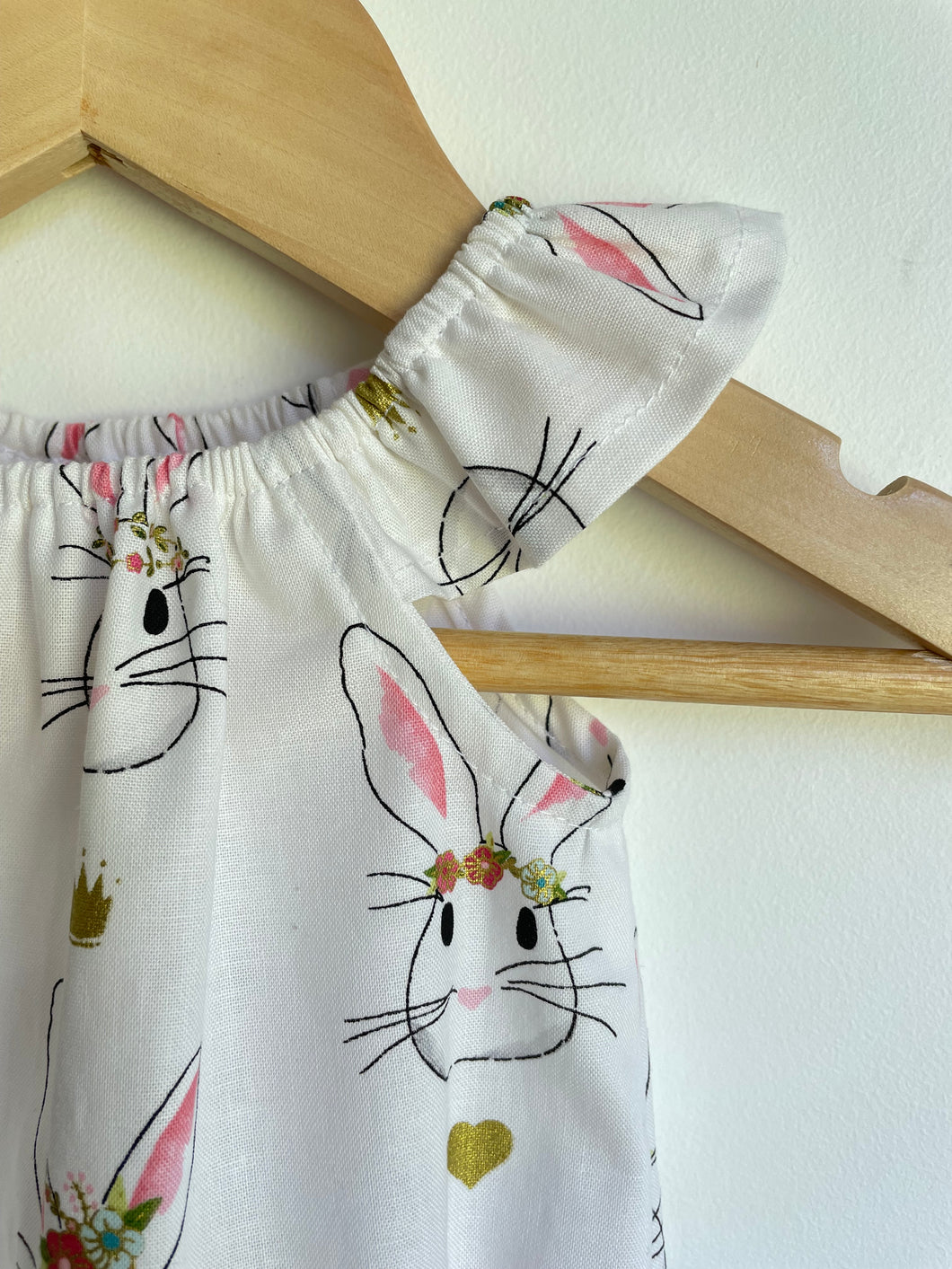 White Rabbit - Flutter Sleeve Romper