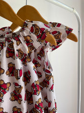 Christmas Teddy - Flutter Sleeve Dress