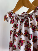 Christmas Teddy - Flutter Sleeve Dress