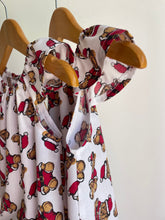 Christmas Teddy - Flutter Sleeve Dress