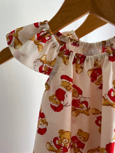 Santa's Teddy - Flutter Sleeve Dress