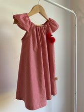 Candy Cane Stripe - Flutter Sleeve Dress