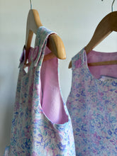 Purple Vintage Floral - Button Shoulder Dress