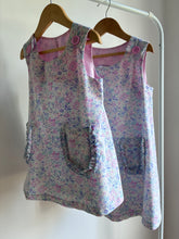 Purple Vintage Floral - Button Shoulder Dress