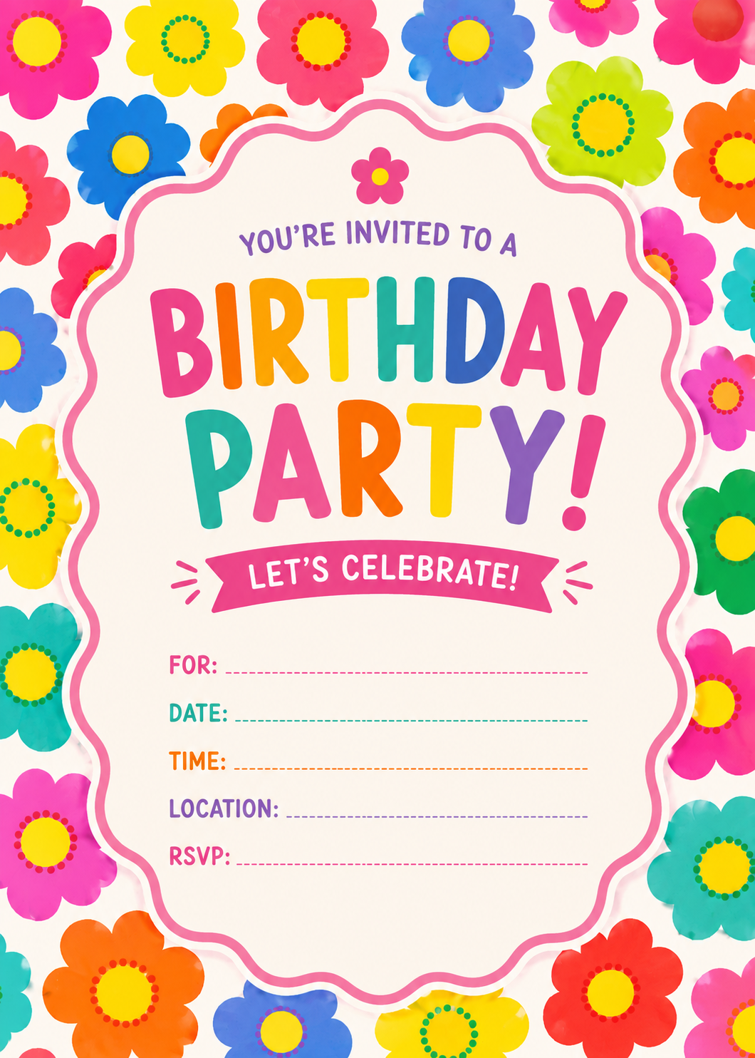 Birthday Invitation - FREE DOWNLOAD