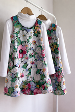 Ellie's Garden Floral - Button Shoulder Dress
