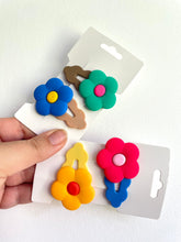 Large Flower Clips