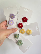 Mini Crochet Flower Clips