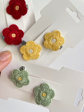 Mini Crochet Flower Clips