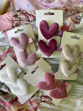 Velvet Heart Clips