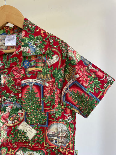 Vintage Christmas - Button Up Shirt