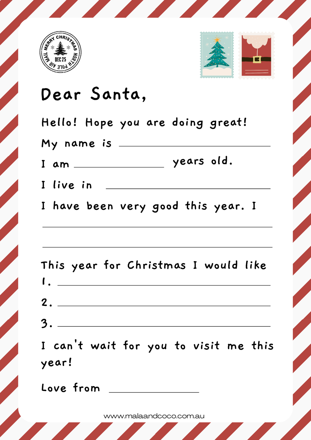 SANTA LETTER