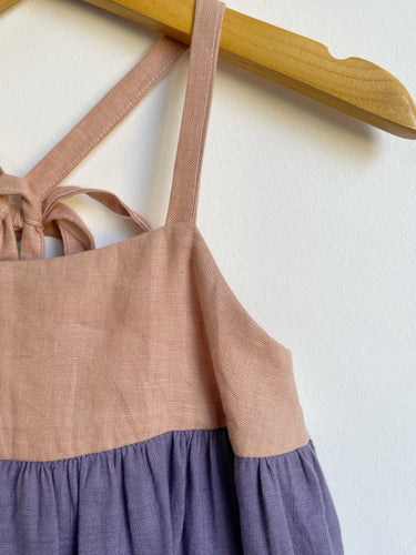 Linen - Spaghetti Strap Dress